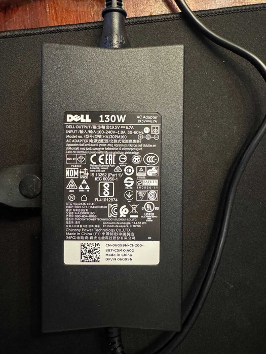 Stacja dokująca DELL WD 15 + zasilacz 130W + Mini DisplayPort