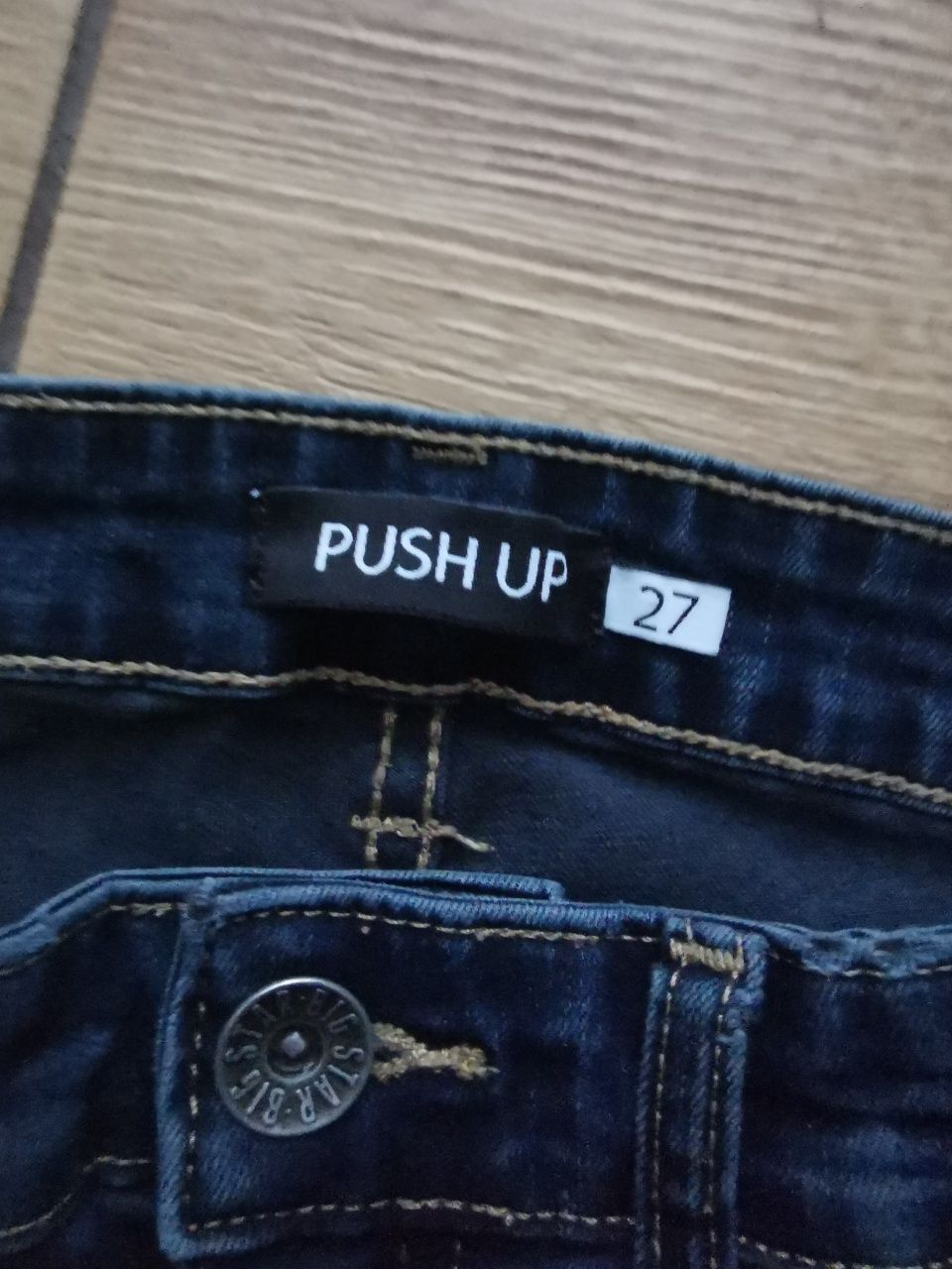 Melinda Hight Waist 561 W27 L32 jeansy skinny push up granatowe niebie
