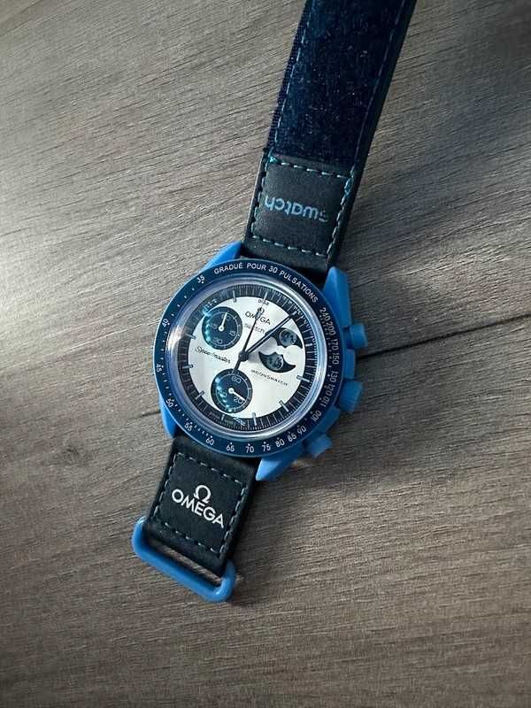 Omega x Swatch Super Niebieski Księżyc: Bioceramika z Faza Księżyca