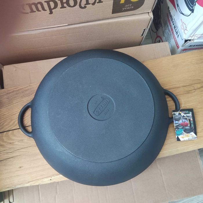 Жаровня 28-45 см сковорода пательня чавунна сітон Syton чугунная