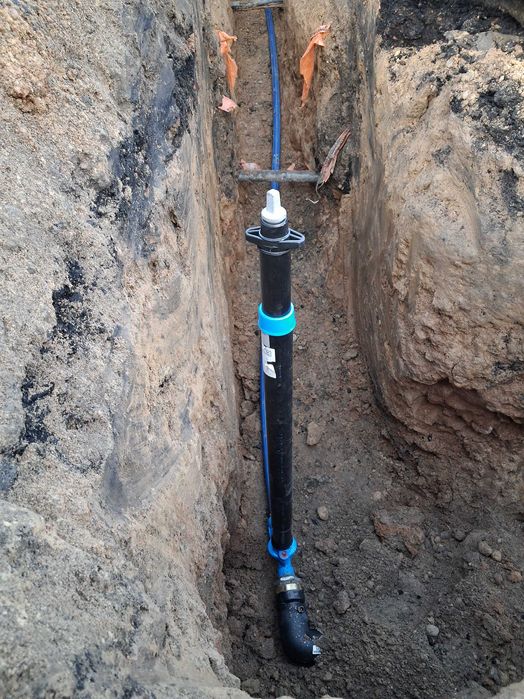 Przyłącza WOD-KAN, usługi ziemne minikoparką, montaż oczyszczalni