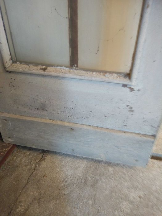 Drzwi drewniane balkonowe podwójne