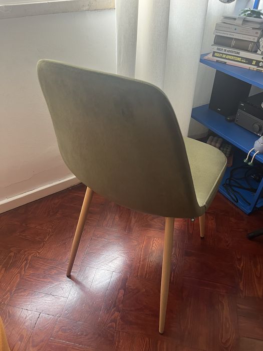 Cadeiras de jantar veludo