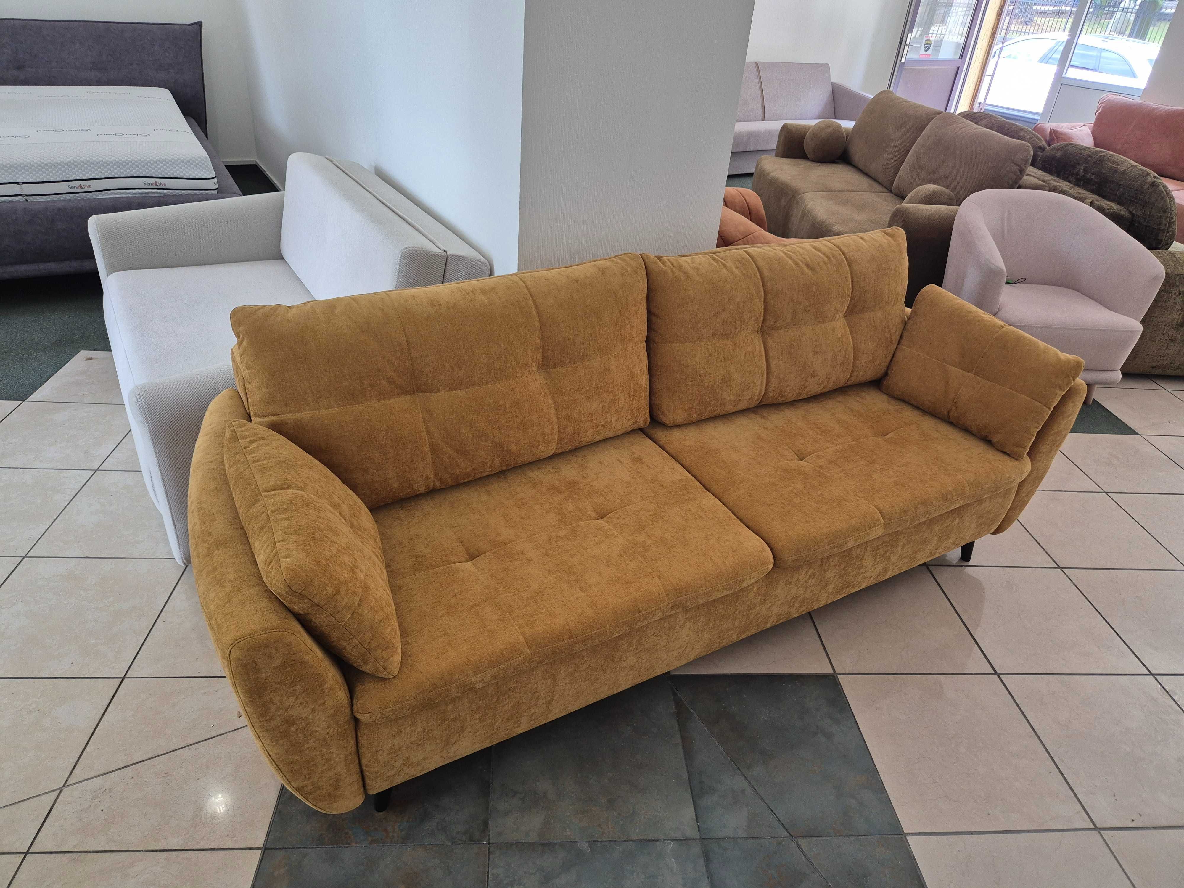 kanapa sofa z funkcją spania i pojemnikiem na pościel
