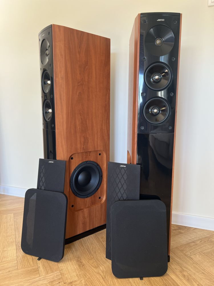Jamo S606 s 606 608 stereo kolumny kino domowe bass glosniki monitory