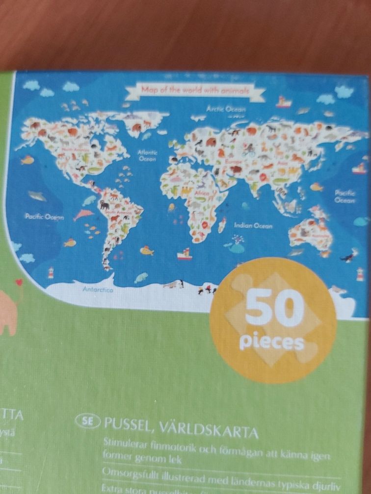 Puzzle -Mapa swiata