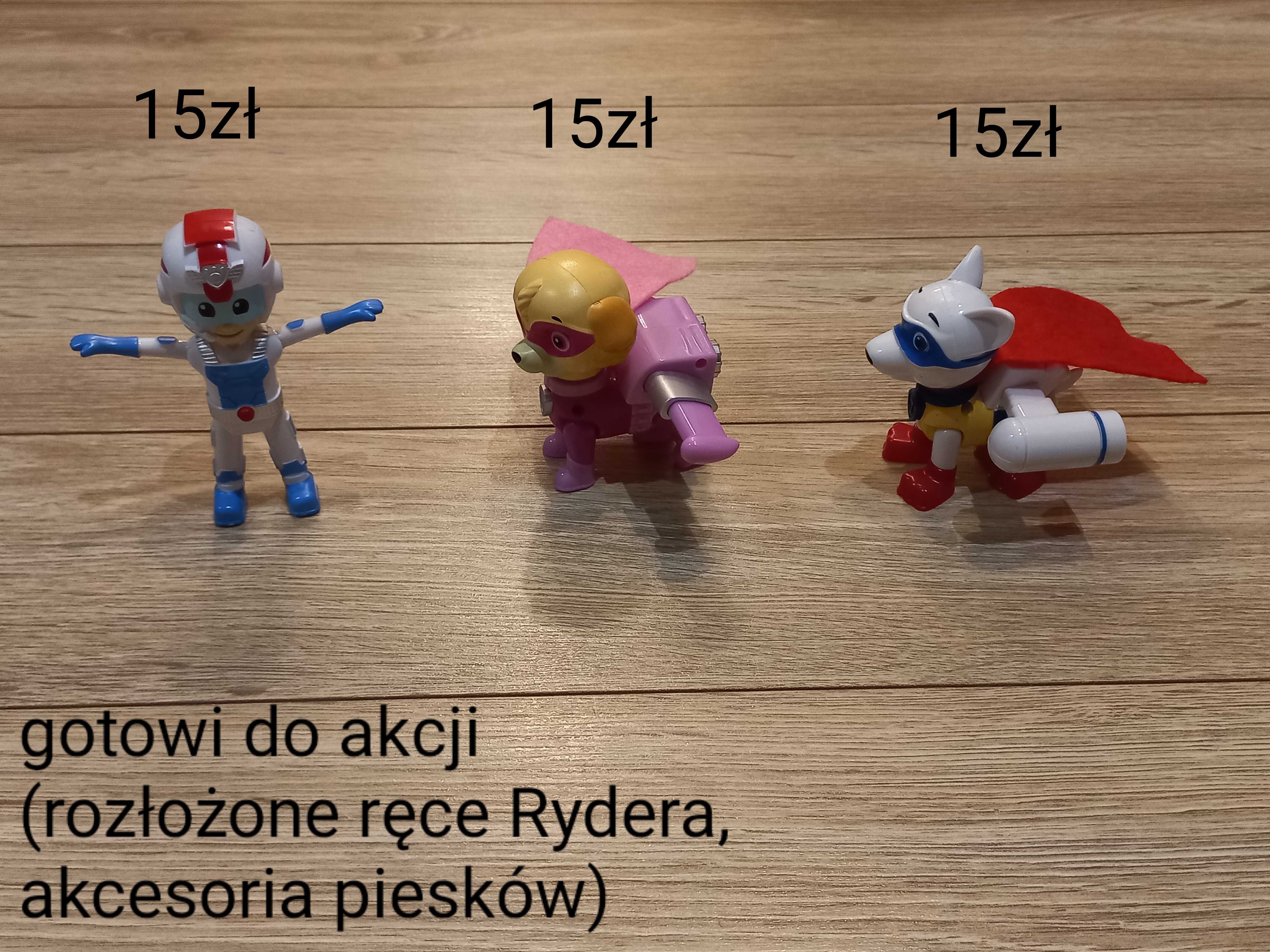 Nowy zestaw Psi Patrol plastikowe figurki z peleryną i plecakiem