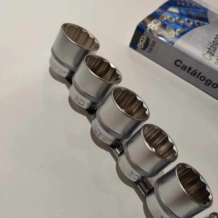 Conjunto de Chaves de Caixa 12 Faces - (1/2")  24 - 38 mm - GERMANY