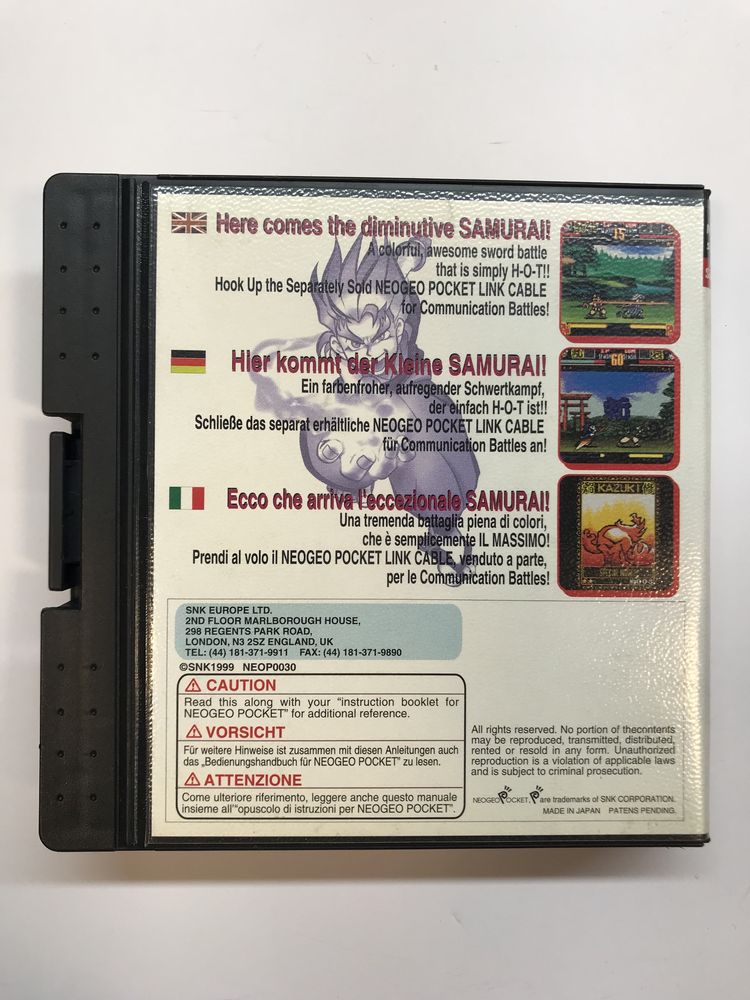 SNK NeoGeo Packet gra Samurai Shodown 2