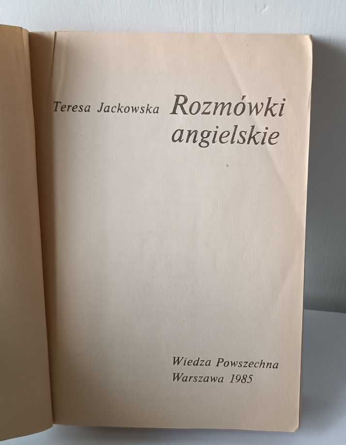 rozmówki angielskie- T. Jackowska