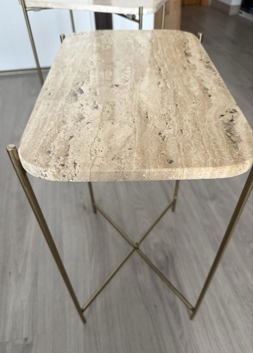 2 Mesa auxiliar ou mesinha de cabeceira de Mármore NOVA - ZARA HOME