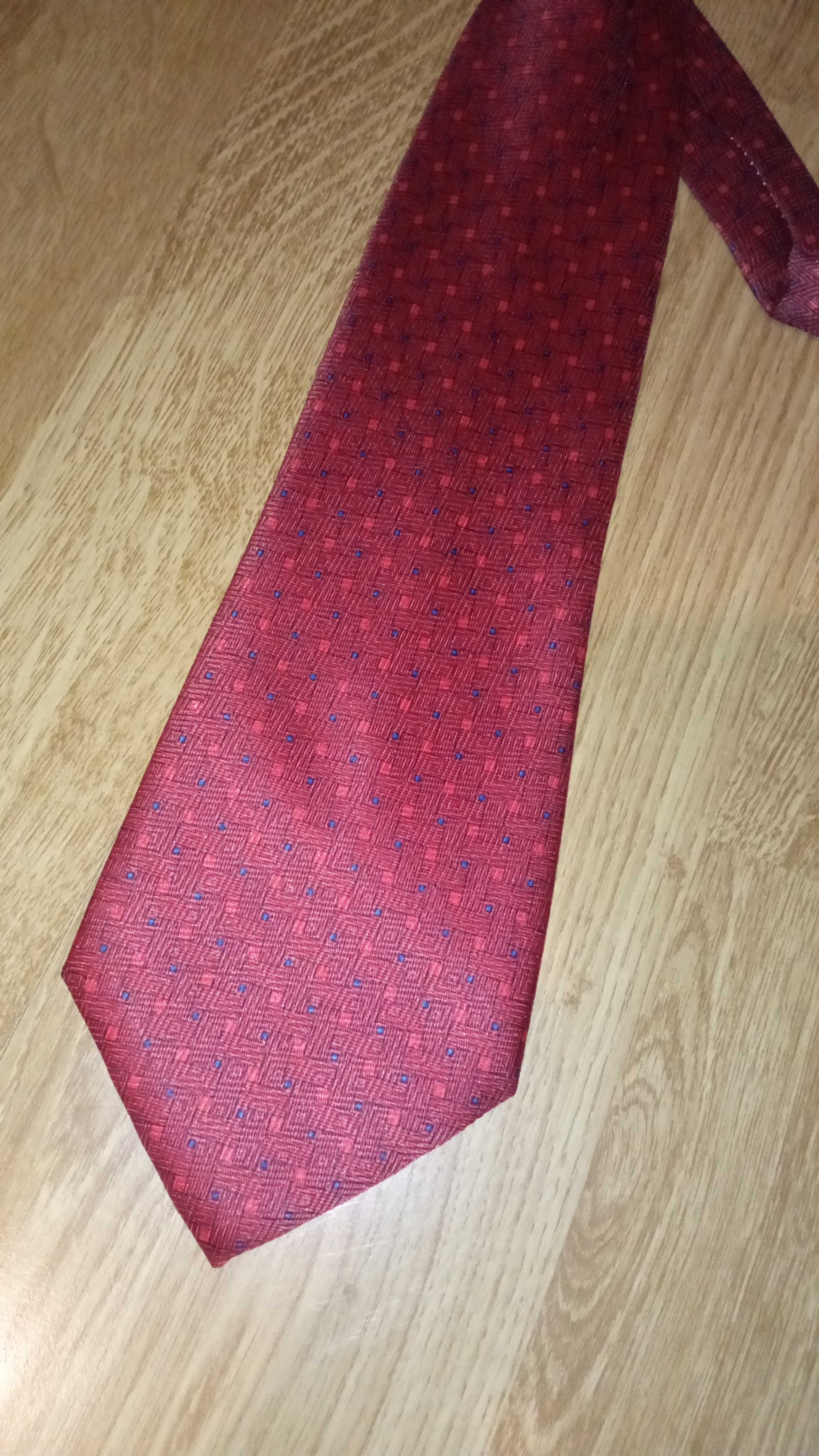 Krawat męski elegancki czerwony
