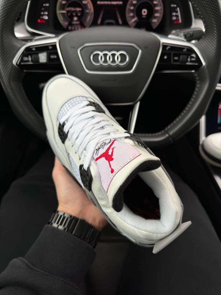 Мужские кроссовки Nike Air Jordan 4 Retro M White Cement [41-45]