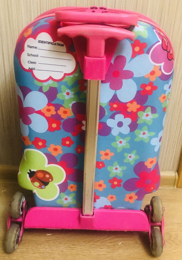 Детский чемодан (италия) (портфель) на трех колесах