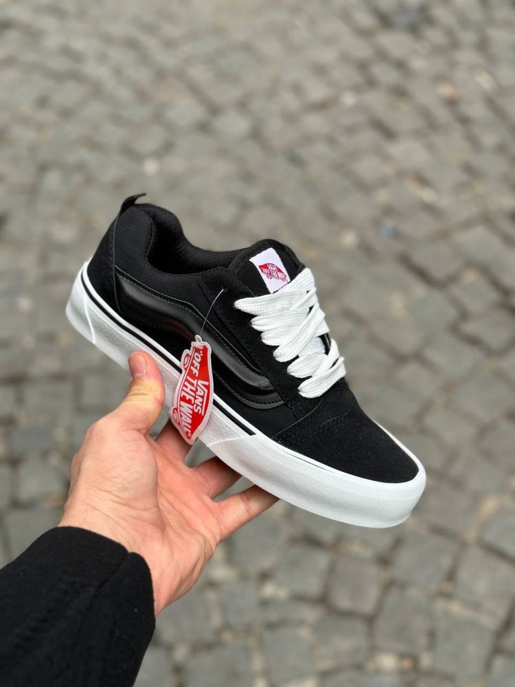 Vans Knu Skool Black Ванси олд кну скул чорні 2025 НАЛОЖКА