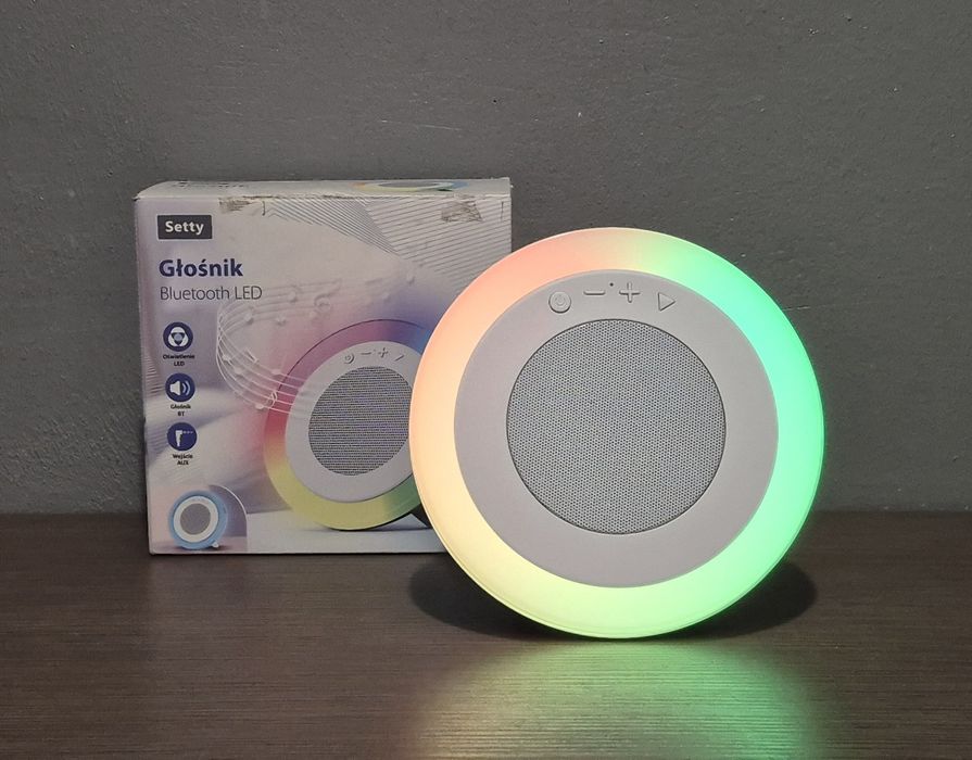 Głośnik Bluetooth LED SETTY Jak nowy!