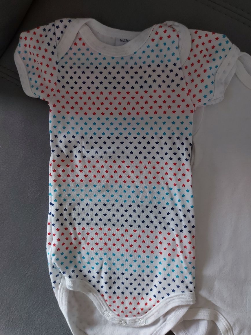 Body na krotki rękaw Petit Bateau 68 2szt