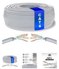 Kabel ethernet sieciowy cat 6. 50 metrów