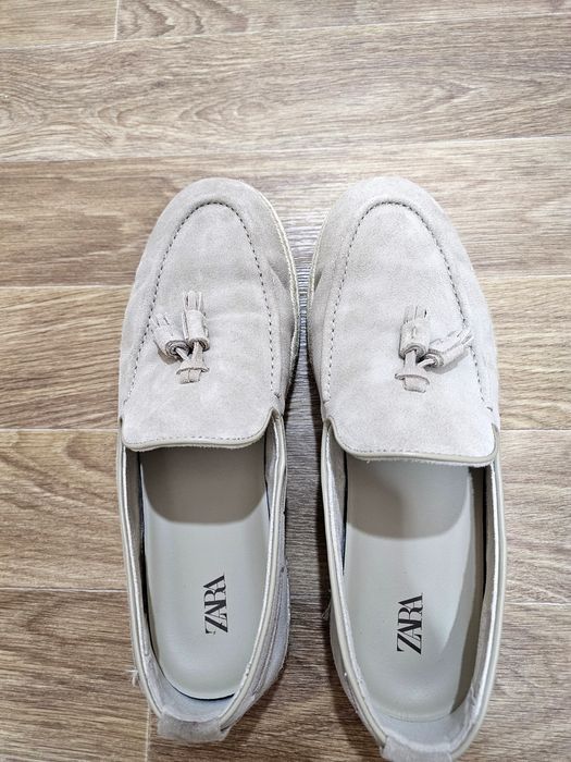 Zara шкіряні чоловічі лофери 44-45