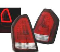 CONJUNTO DE FAROLINS PARA CHRYSLER 300C LIMOUSINE 05-08 LED BAR VERMELHO TRANSPARENTE