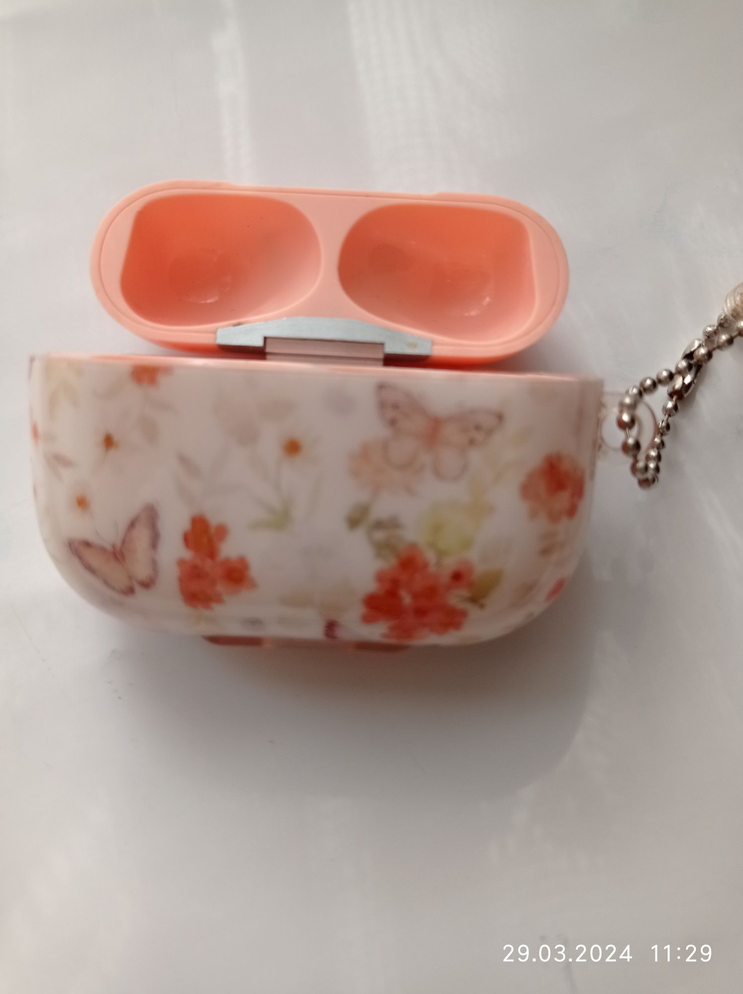 Кейс для зарядки Airpod 3 с чехлом с цветочным принтом