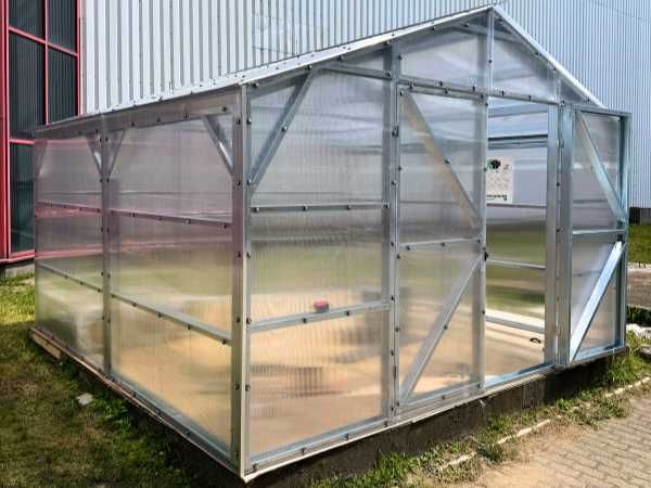 Szklarnia Domek Poliwęglan 6mm Proste Ściany 4x4 4x6 4x8 4x10m EDEN-4