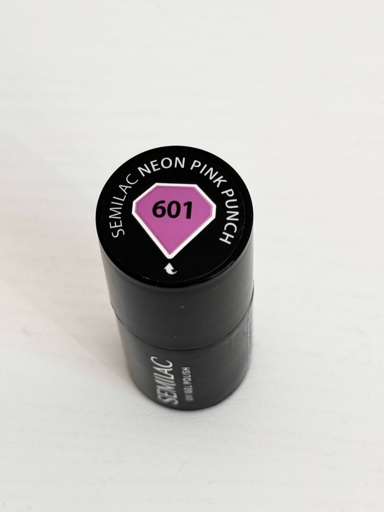 Semilac Lakier Hybrydowy 601 Neon Pink Punch NOWY