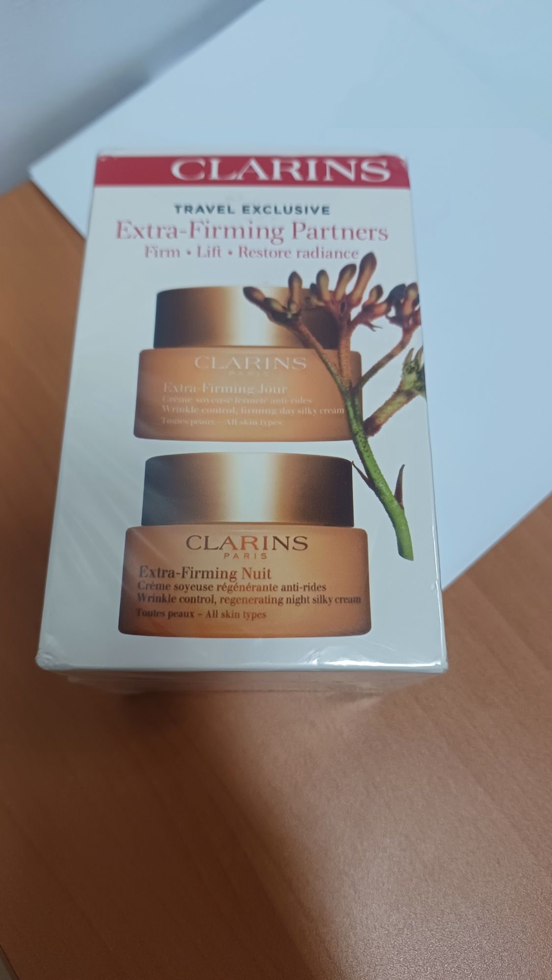 Kit Clarins creme dia e creme noite