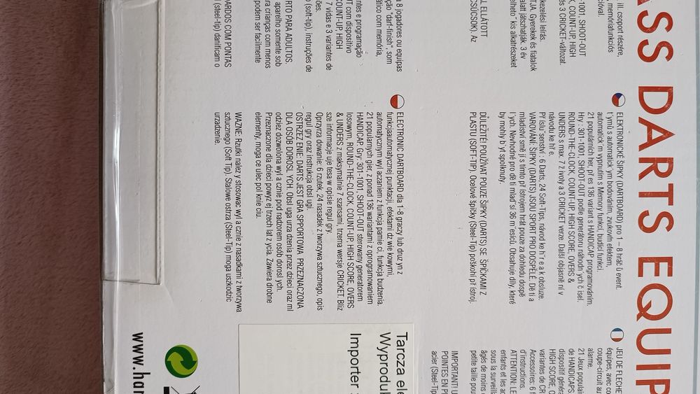 Tarcza elektroniczna do darta Harrows