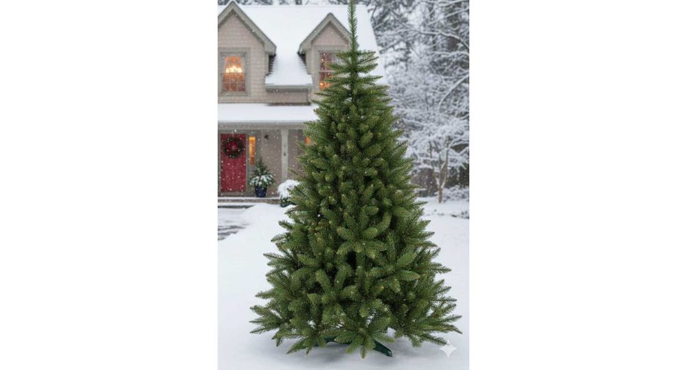 Sztuczna choinka świerk 220cm GĘSTA igły jak prawdziwy PREMIUM DUŻA