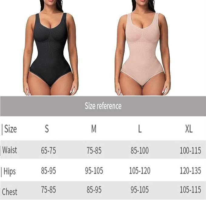 Nowe wyszczuplające body/Bielizna/Odzież pod ubranie/ ! M ! /B128-BEŻ