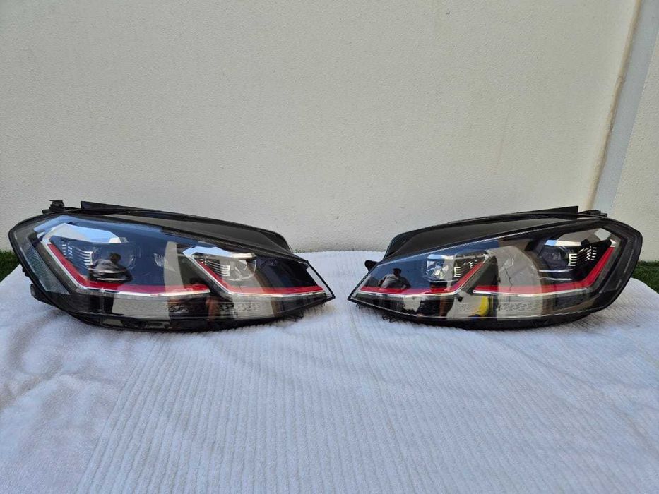 Par de faróis dianteiros LED usados – Golf GTI MK7.5 (2013–2017)