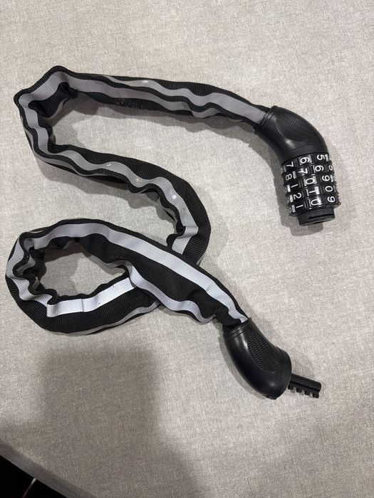 Cadeado de corrente para bicicleta com código numérico 6