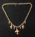 Naszyjnik Francuski Kwiat Lilii Fleur-De-Lis