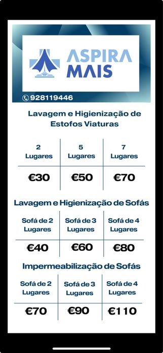 Limpeza de ESTOFOS