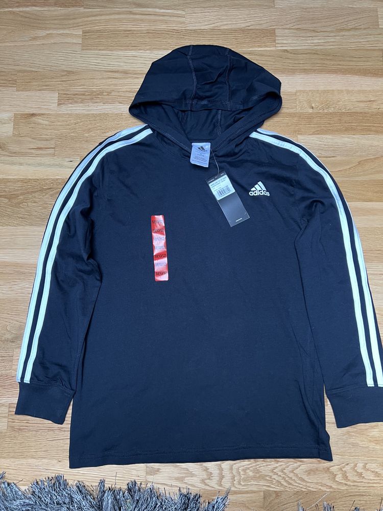 Adidas,bluzka z kapturem,oryginalna,nowa,USA,10/12 lat, ok 158 cm