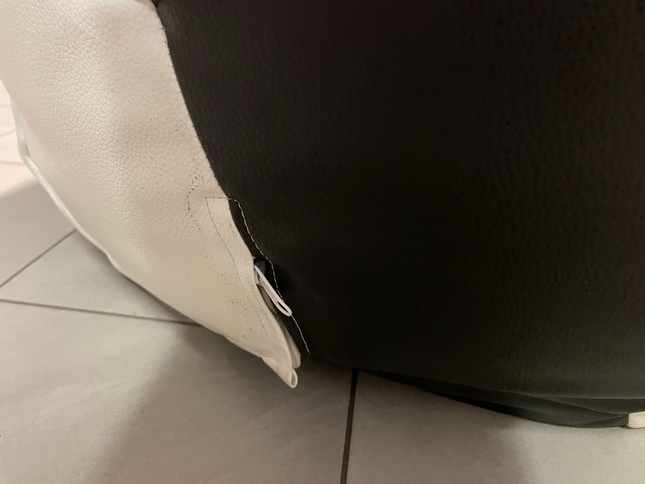 Pufa XXL Ecopuf ( wzór w kształcie piłki do nogi)