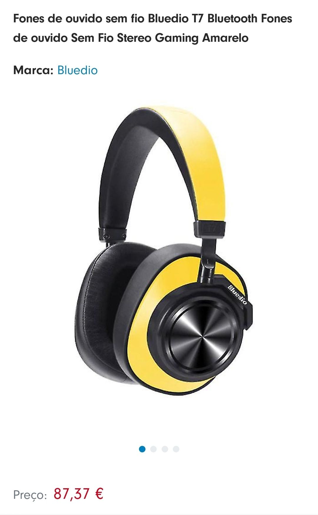 Auscultadores Bluedio T7 turbine oferta de auriculares