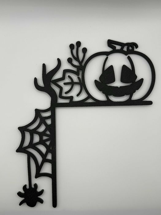 Halloween pajęczyna narożna dynia pająk 3D