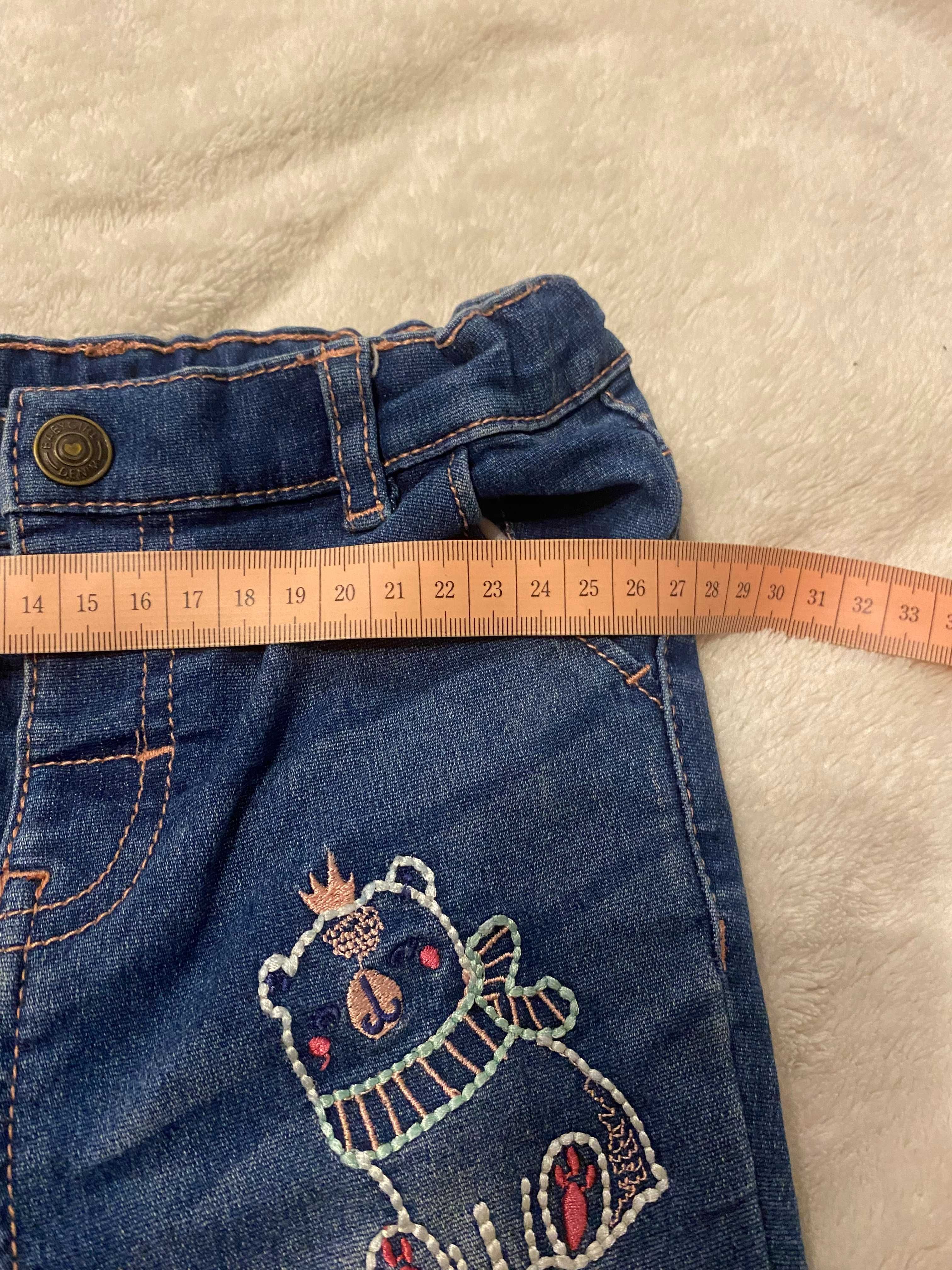 Spodnie jeansowe dla dziewczynki r 86