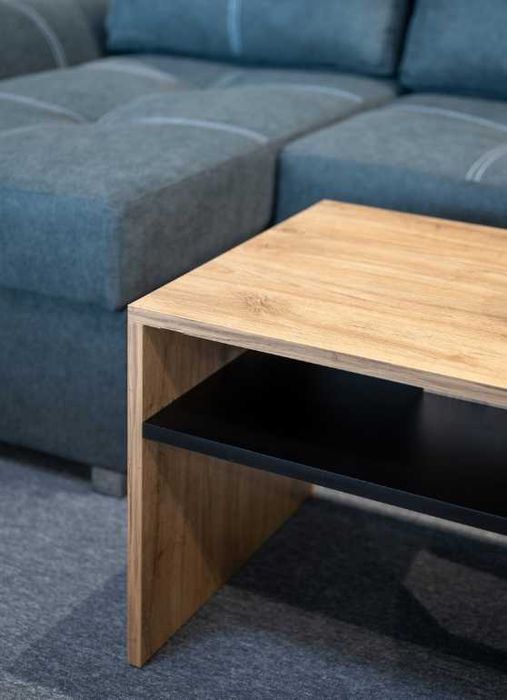 STOLIK Trebia Czarny Dąb Kawowy Ława Nowoczesny | WYPRZEDAŻ -20%