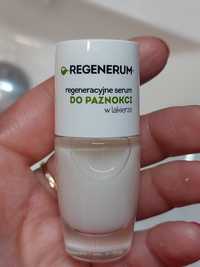 Regenerum regeneracyjne serum do paznokci w lakierze mleczny manicure