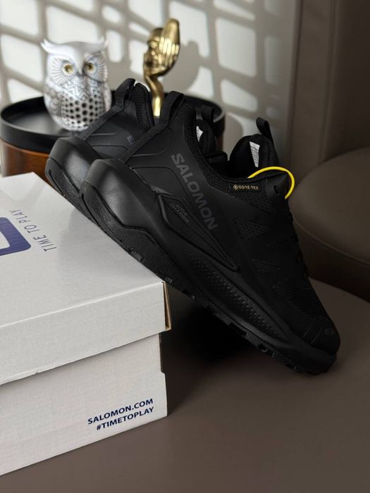 Чоловічі кросівки саломон Salomon Elixir Activ GTX All Black [41-46]