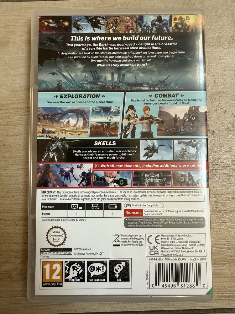 Xenoblade chronicles X- nintendo switch