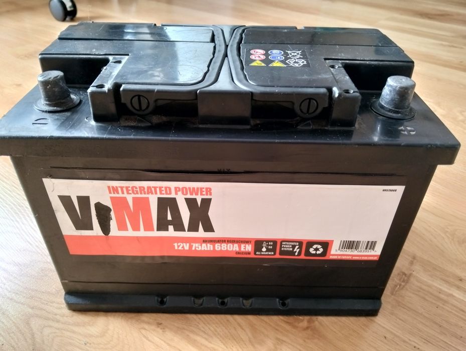 Akumulator samochodowy V-MAX 12V 75Ah 680A EN