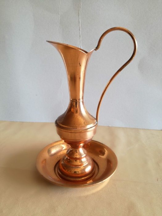 Jarro e Bacia em cobre