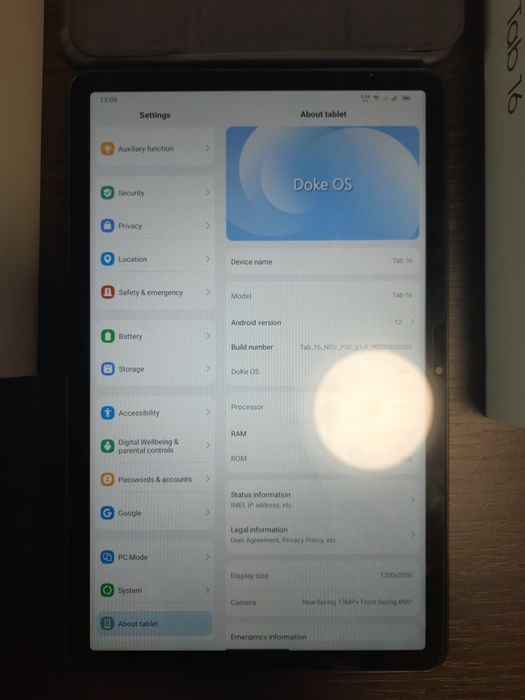Планшет Blackview Tab 16 8+6gb ram Dual SIM, GPS