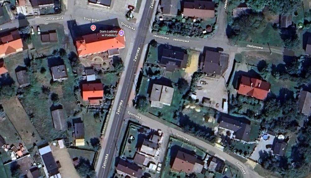 Działka Budowlana Zator - Podolsze Media z licznikami Utwardzona