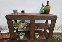 **Mesa de Jardim em Madeira de Paletes - Feita à Mão!**