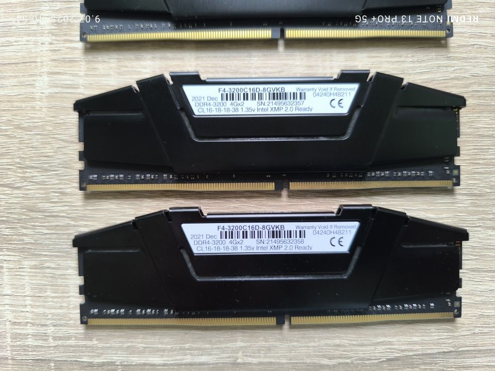 Pamięć RAM DDR4 16GB (4x4) 3200 CL16 G.Skill RipjawsV